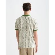 Picture of SCOTCH&SODA MEN'S MICROPRINTED REGULAR FIT POLO IN MEDIUM BEIGE 5