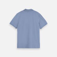 Picture of SCOTCH&SODA MEN'S SEASONAL CORE PIQUE CHEST LOGO POLO IN BLUE 2