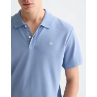 Picture of SCOTCH&SODA MEN'S SEASONAL CORE PIQUE CHEST LOGO POLO IN BLUE 6