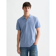Picture of SCOTCH&SODA MEN'S SEASONAL CORE PIQUE CHEST LOGO POLO IN BLUE 4