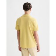 Picture of SCOTCH&SODA MEN'S SEASONAL CORE PIQUE CHEST LOGO POLO IN MEDIUM YELLOW 5