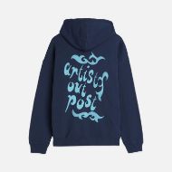 Picture of SCOTCH&SODA MEN'S FRONT AND BACK ARTWORK LOOSE FIT HOODIE IN NAVY 2