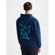 Picture of SCOTCH&SODA MEN'S FRONT AND BACK ARTWORK LOOSE FIT HOODIE IN NAVY 5