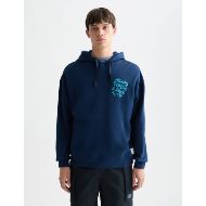 Picture of SCOTCH&SODA MEN'S FRONT AND BACK ARTWORK LOOSE FIT HOODIE IN NAVY 4
