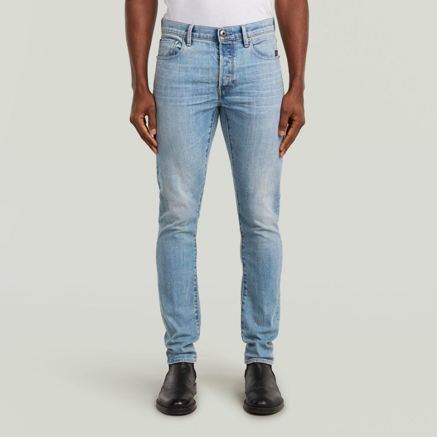 Picture of G-STAR MEN'S 3301 SLIM JEANS IN VINTAGE PATINA BLUE