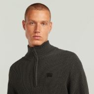 Picture of G-STAR MEN'S PULLOVER HALF ZIP KNIT IN CLOACK 3