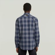 Picture of G-STAR MEN'S MARINE SLIM SHIRT IN RANK BLUE VANDERBILT CHECK 2