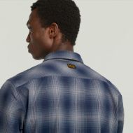 Picture of G-STAR MEN'S MARINE SLIM SHIRT IN RANK BLUE VANDERBILT CHECK 3