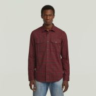 Picture of G-STAR MEN'S MARINE SLIM SHIRT IN BARON CHIBI CHECK 1