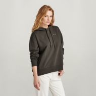 Picture of G-STAR WOMEN'S GRAPHIC CORE HOODED SWEATER IN ASFALT 2