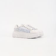 Picture of KARL LAGERFELD WOMEN'S KREEPER LO SCRIPT LACE LO IN WHITE 2