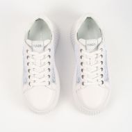 Picture of KARL LAGERFELD WOMEN'S KREEPER LO SCRIPT LACE LO IN WHITE 4