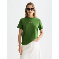 Снимка на SCOTCH&SODA ДАМСКА БЛУЗА EMBROIDERED SLUB REGULAR-FIT В ЗЕЛЕНО 4