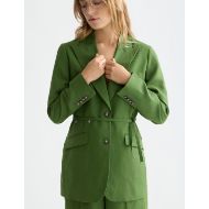 Снимка на SCOTCH&SODA ДАМСКО САКО LINEN BLEND BLAZER WITH CHARM BELT В ЗЕЛЕНО 6
