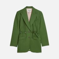 Снимка на SCOTCH&SODA ДАМСКО САКО LINEN BLEND BLAZER WITH CHARM BELT В ЗЕЛЕНО 1