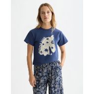 Снимка на SCOTCH&SODA ДАМСКА БЛУЗА WITH FRONT ARTWORK В ТЪМНОСИНЬО 4
