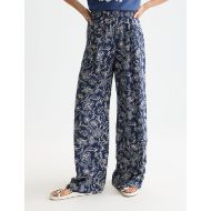 Снимка на SCOTCH&SODA ДАМСКИ ПАНТАЛОН ELENI - ALL OVER PRINTED HIGH RISE WIDE LEG PULL ON В ТЪМНОСИНЬО 4
