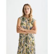 Снимка на SCOTCH&SODA ДАМСКИ ТОП MICRO PRINTED PLEAT WITH TIES В КОМБИНАЦИЯ 4