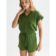 Снимка на SCOTCH&SODA ДАМСКИ СУИТШЪРТ TENCEL V-NECK SHORTSLEEVED В ЗЕЛЕНО 6