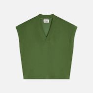 Снимка на SCOTCH&SODA ДАМСКИ СУИТШЪРТ TENCEL V-NECK SHORTSLEEVED В ЗЕЛЕНО 1