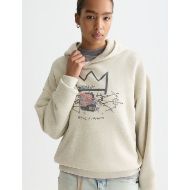 Снимка на SCOTCH&SODA ДАМСКИ СУИТШЪРТ BASQUIAT WASHED ARTWORK HOODIE В БЕЖОВО 6