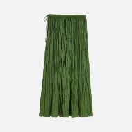 Picture of SCOTCH&SODA WOMEN'S MICRO PLEAT SKIRT IN GREEN 2