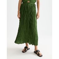 Picture of SCOTCH&SODA WOMEN'S MICRO PLEAT SKIRT IN GREEN 4