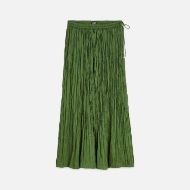 Picture of SCOTCH&SODA WOMEN'S MICRO PLEAT SKIRT IN GREEN 1