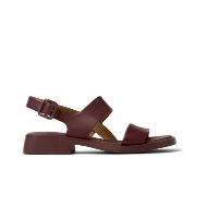 Picture of CAMPER WOMEN'S DANA FLAT SANDAL IN BURGUNDY 1