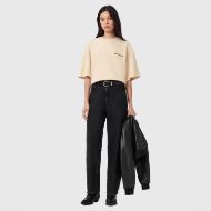 Picture of ALLSAINTS WOMEN'S HALIS AMELIE T-SHIRT IN SANDY WHITE 6