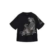 Picture of ALLSAINTS WOMEN'S POUNCE LISA T-SHIRT IN BLACK 7