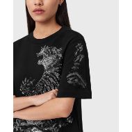 Picture of ALLSAINTS WOMEN'S POUNCE LISA T-SHIRT IN BLACK 3