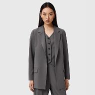 Picture of ALLSAINTS WOMEN'S ALEIDA TRI BLAZER IN DARK GULL GREY 1