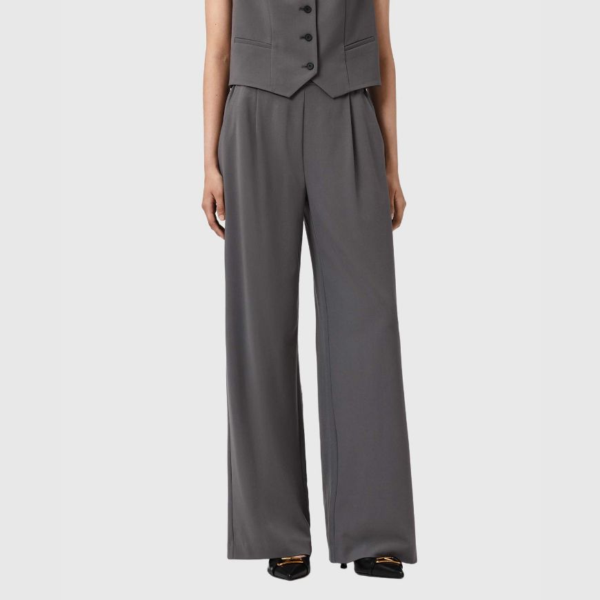 Снимка на ALLSAINTS ДАМСКИ ПАНТАЛОН ALEIDA WIDE-LEG TROUSERS В СИВО