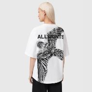 Picture of ALLSAINTS WOMEN'S SWOOP AMELIE T-SHIRT IN OPTIC WHITE 2