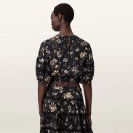 Picture of ALLSAINTS WOMEN'S PEONY TOP IN VINE BLACK 2