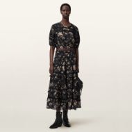 Picture of ALLSAINTS WOMEN'S PEONY TOP IN VINE BLACK 5