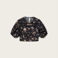 Picture of ALLSAINTS WOMEN'S PEONY TOP IN VINE BLACK 6