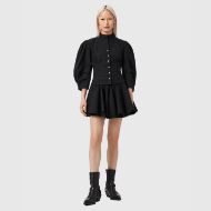 Picture of ALLSAINTS WOMEN'S MAUD LACE UP SHIRT IN BLACK 4