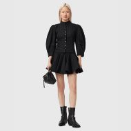 Picture of ALLSAINTS WOMEN'S MAUD LACE UP SHIRT IN BLACK 5