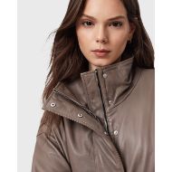 Picture of ALLSAINTS WOMEN'S RYDER LEATHER JACKET IN MOCHA BROWN 3