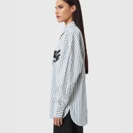 Picture of ALLSAINTS WOMEN'S ADRIANNE SHIRT IN BLUE/WHITE 3