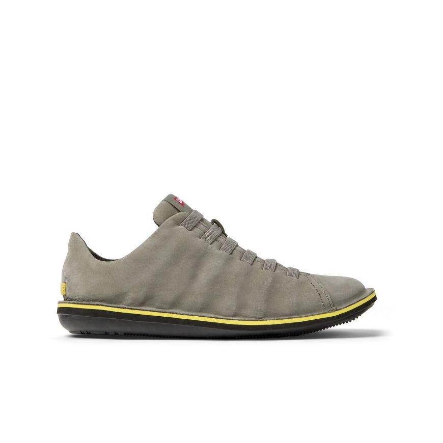 Picture of CAMPER MEN'S BEETLE LEATHER CASUAL SHOES IN GREY