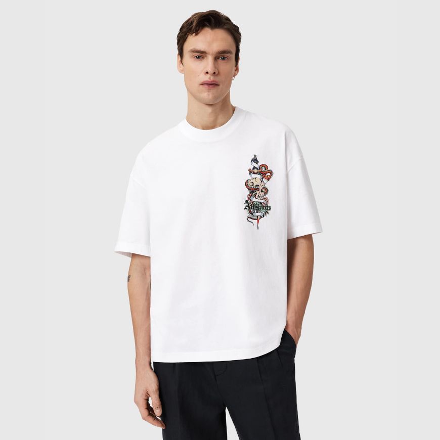 Снимка на ALLSAINTS МЪЖКА БЛУЗА BLADE SHORT SLEEVE CREW T-SHIRT В БЯЛО