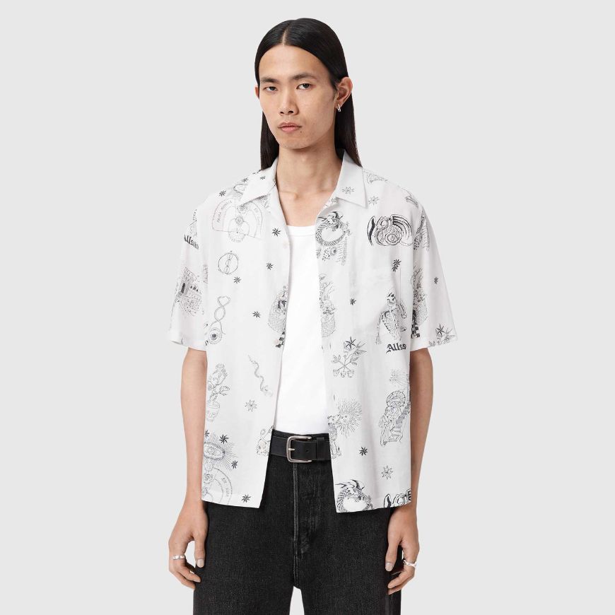 Снимка на ALLSAINTS МЪЖКА РИЗА TERRA SHORT SLEEVE SHIRT В КОМБИНАЦИЯ