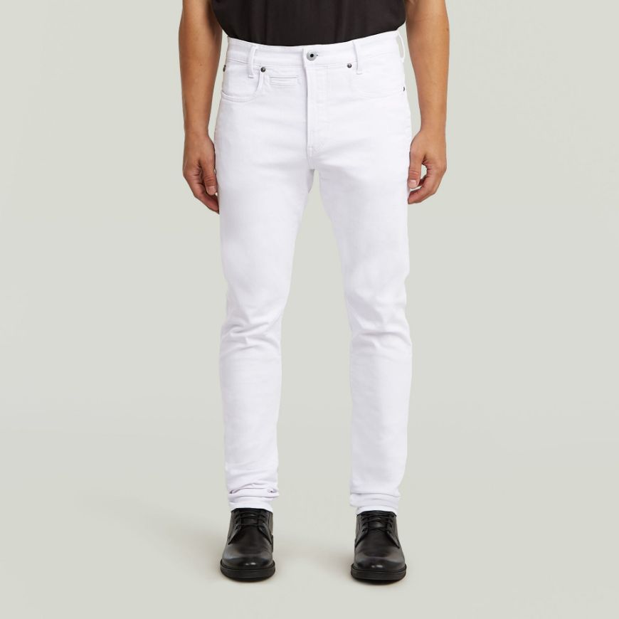 Picture of G-STAR MEN'S D-STAQ 3D SLIM JEANS IN PAPER WHITE GD