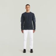 Picture of G-STAR MEN'S D-STAQ 3D SLIM JEANS IN PAPER WHITE GD 4