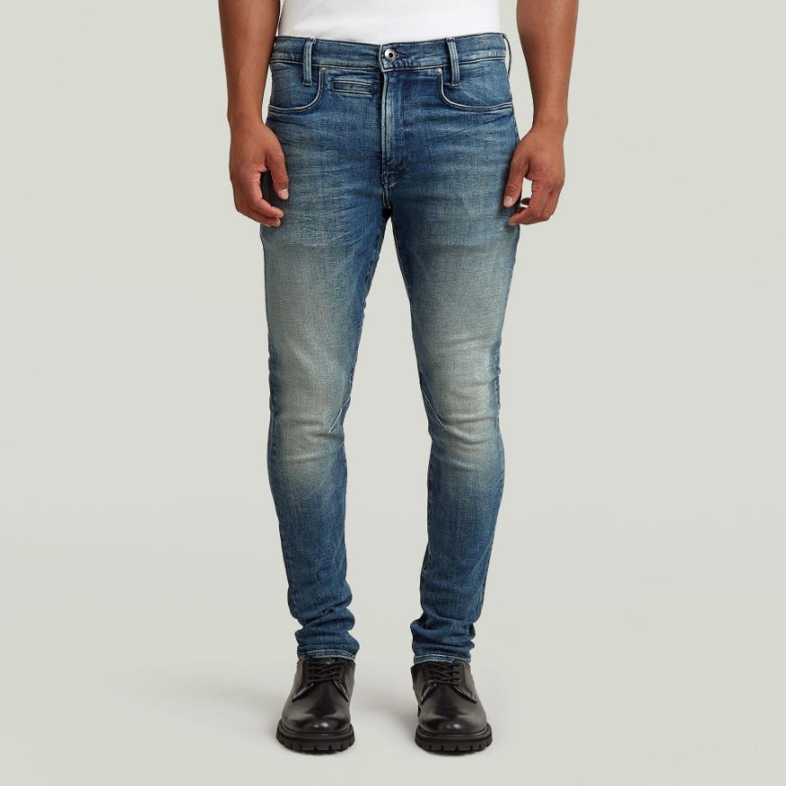 Picture of G-STAR MEN'S D-STAQ 3D SLIM JEANS IN ANTIQUE FADED ZIRCON