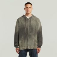 Picture of G-STAR MEN'S SUNFADED LOOSE HOODED KNIT JACKET IN TURF 1