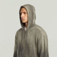 Picture of G-STAR MEN'S SUNFADED LOOSE HOODED KNIT JACKET IN TURF 3